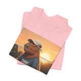 Dink Responsibly Pickleball Capybara Tee | Funny Animal Sports Art