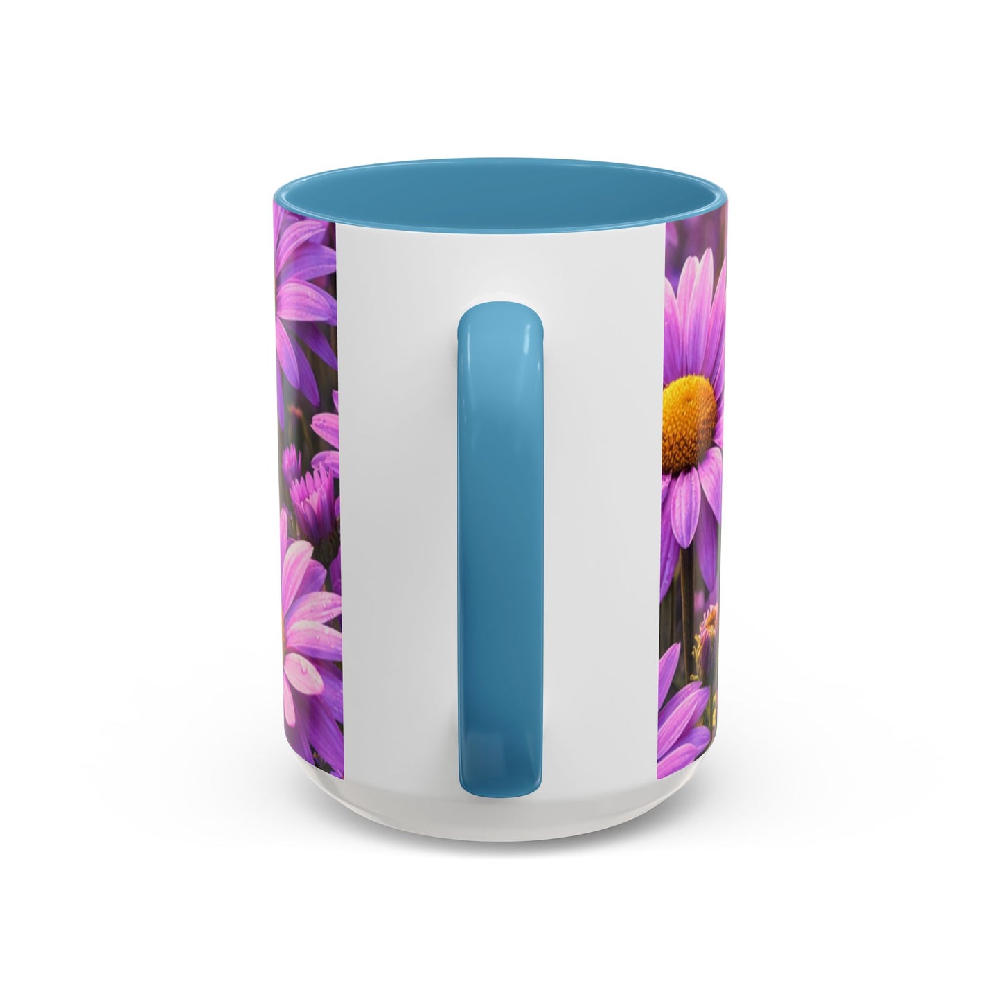 Purple Daisy Floral Mug | Accent Coffee Mug 11oz 15oz