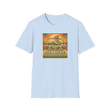 Capybara Ace Pickleball Player T-Shirt | Retro Tropical Court Design