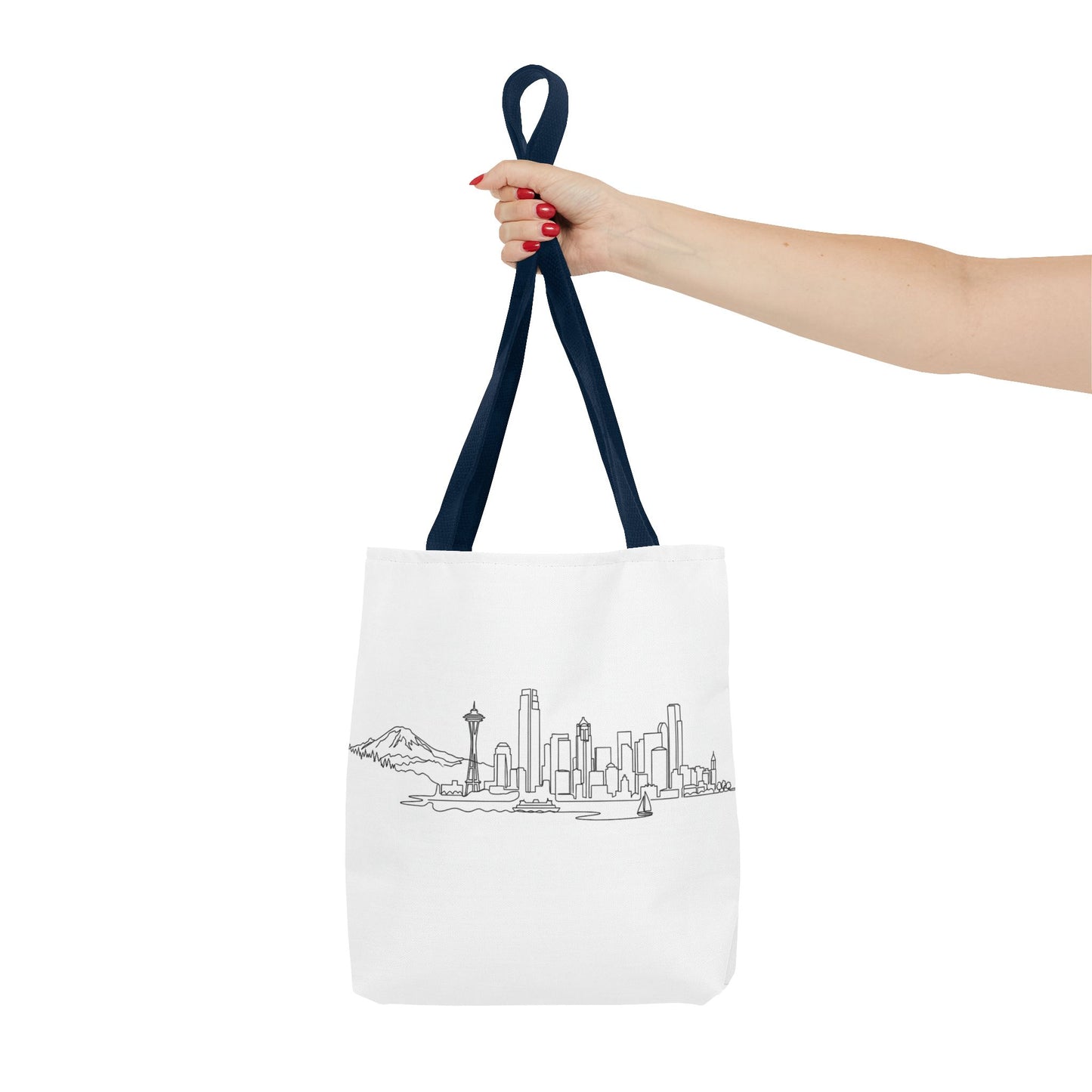 Seattle Emerald City Line Art Tote