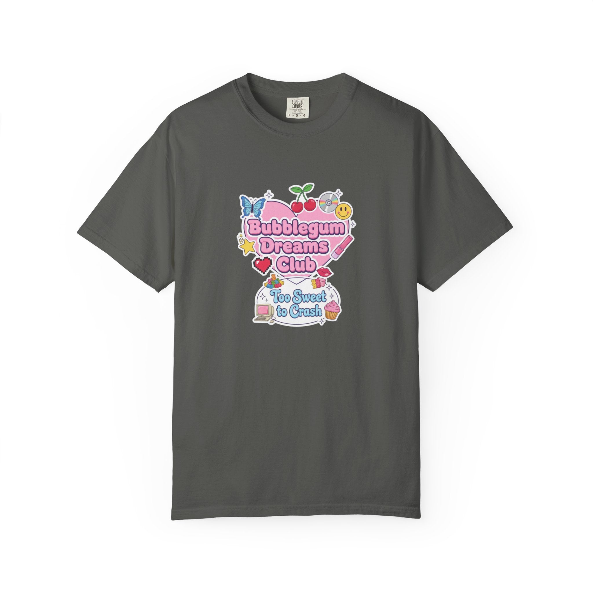 Bubblegum Dreams Club T-shirt | Pastel Hearts, Cute Kawaii Graphic