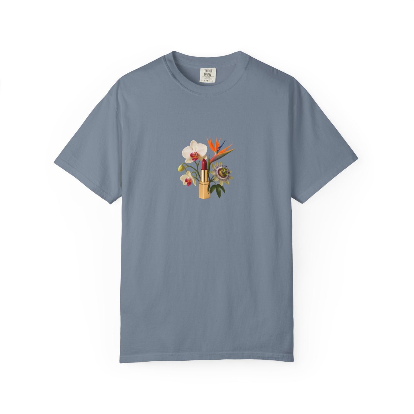 Tropical Floral Bouquet T-Shirt | Bird of Paradise, Orchid, Sunflower