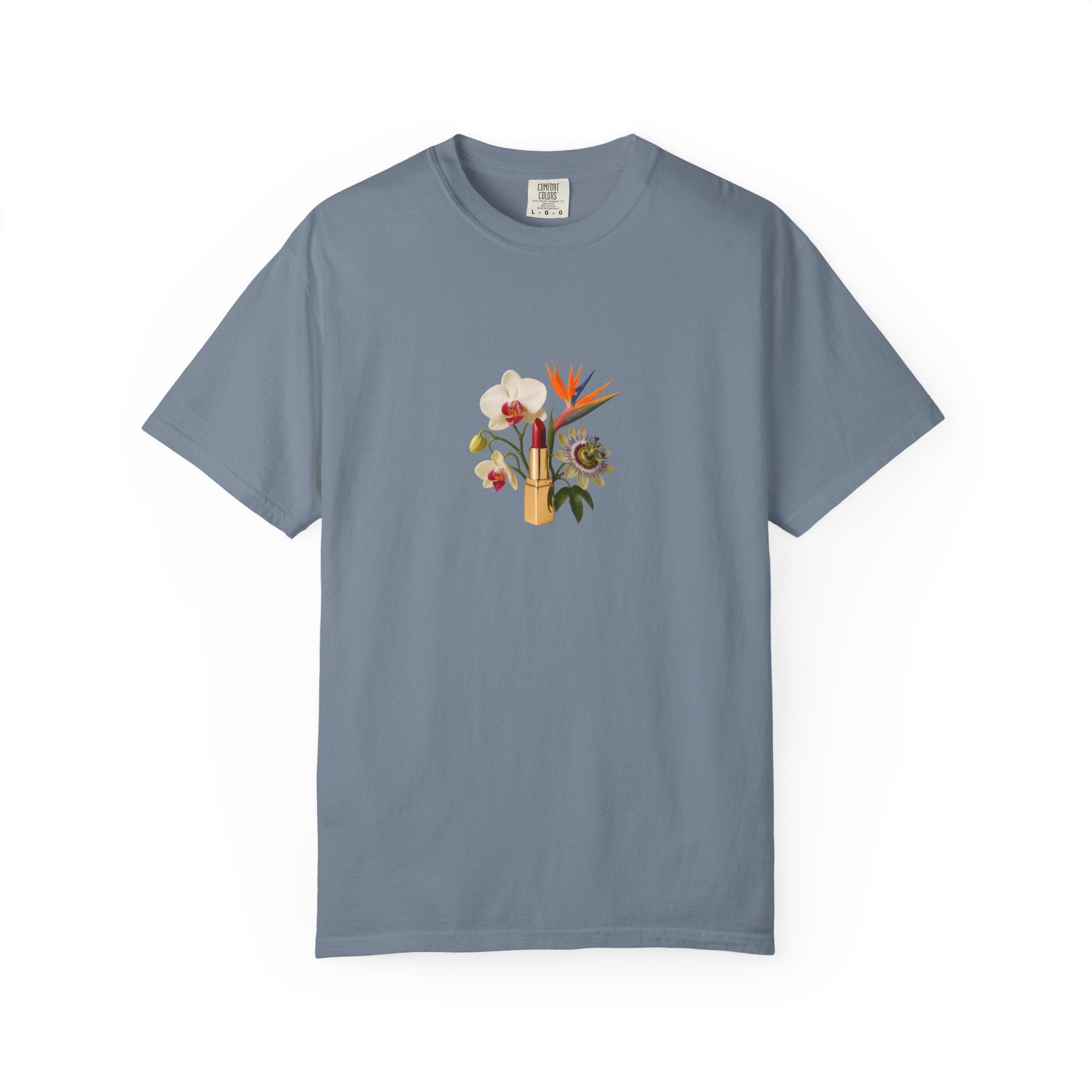 Tropical Floral Bouquet T-Shirt | Bird of Paradise, Orchid, Sunflower