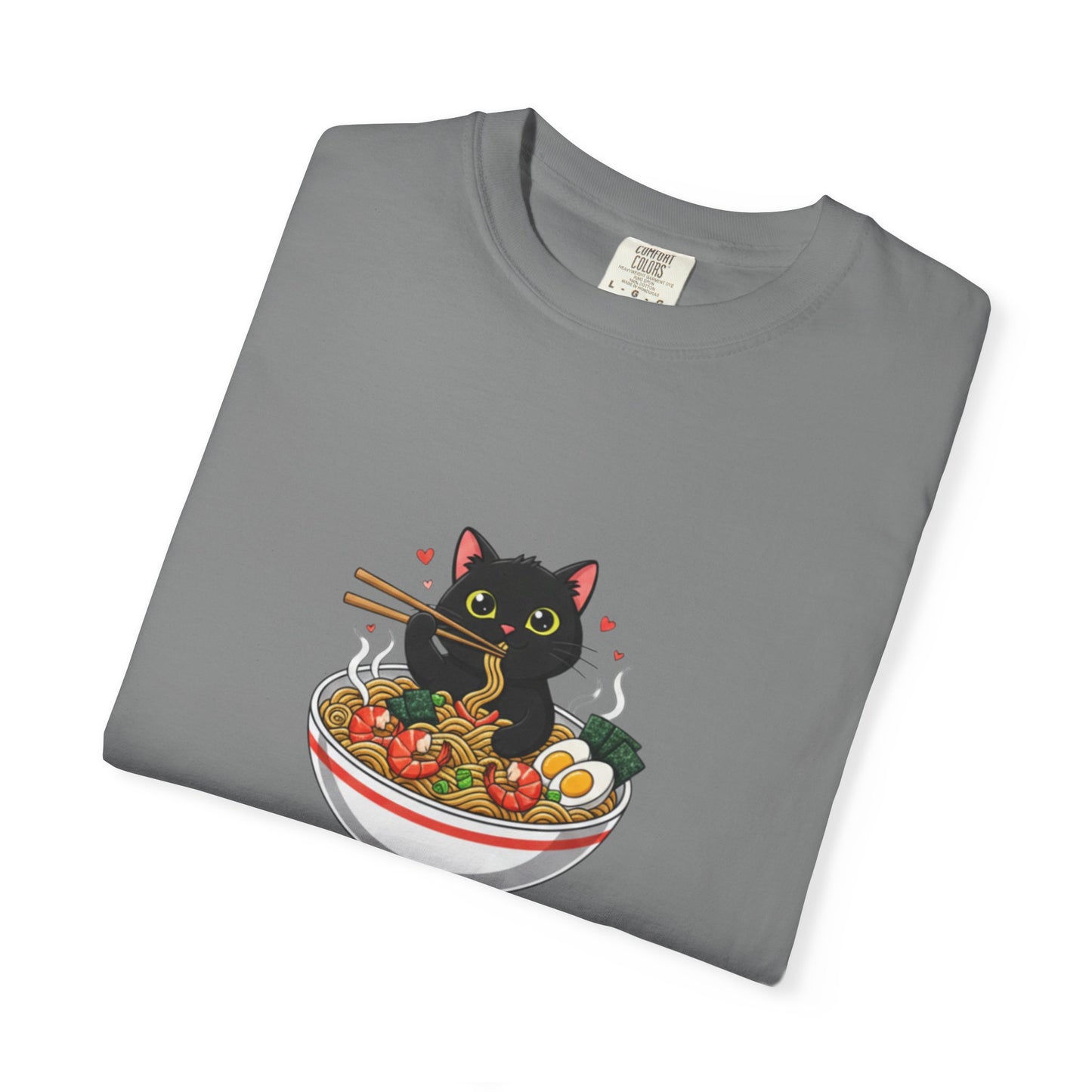 Ramen Cat Garment-Dyed T-shirt