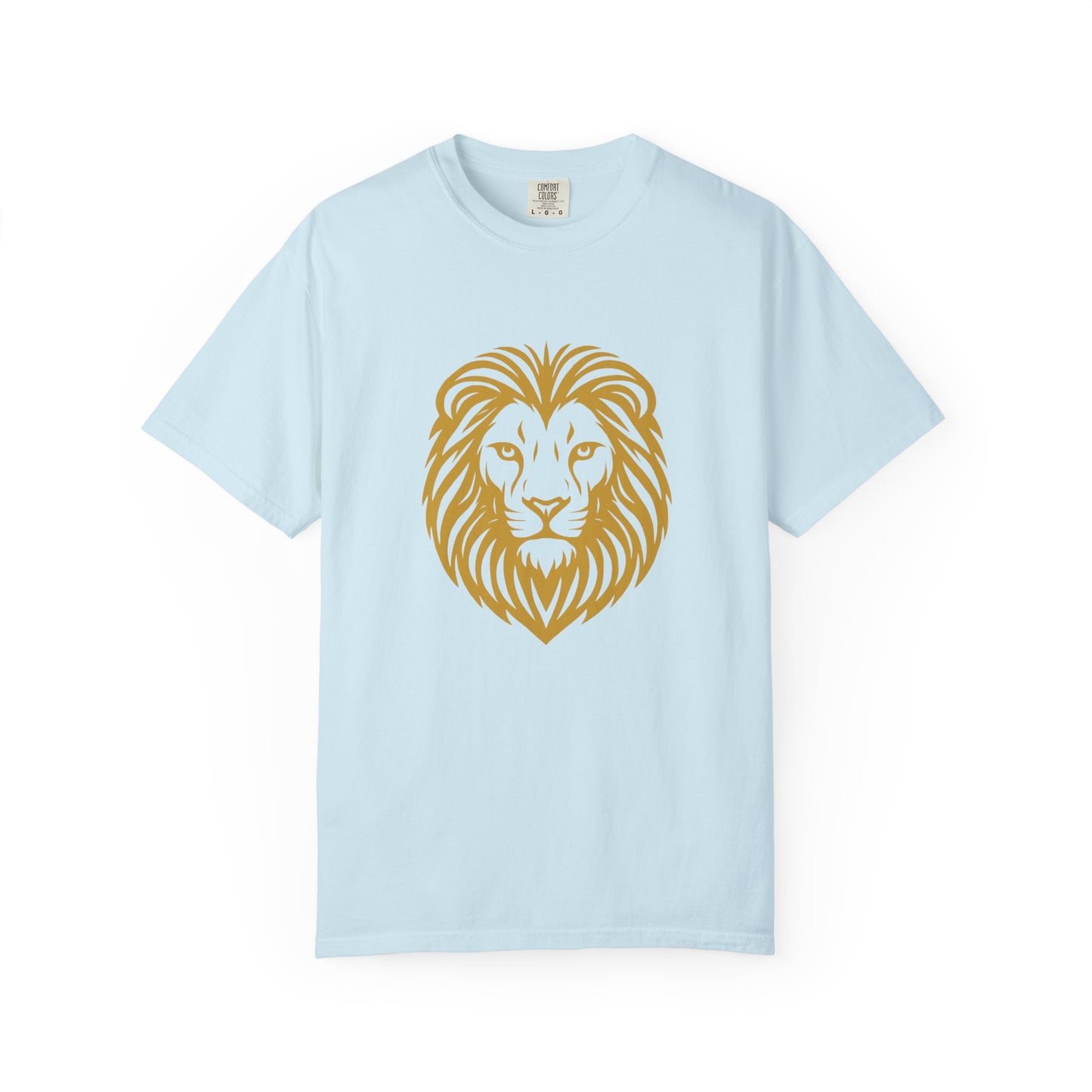 Golden Lion Head T-shirt | Minimal Animal Graphic Tee