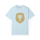 Golden Lion Head T-shirt | Minimal Animal Graphic Tee