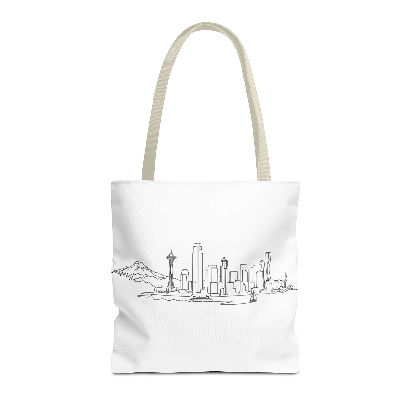 Seattle Emerald City Line Art Tote