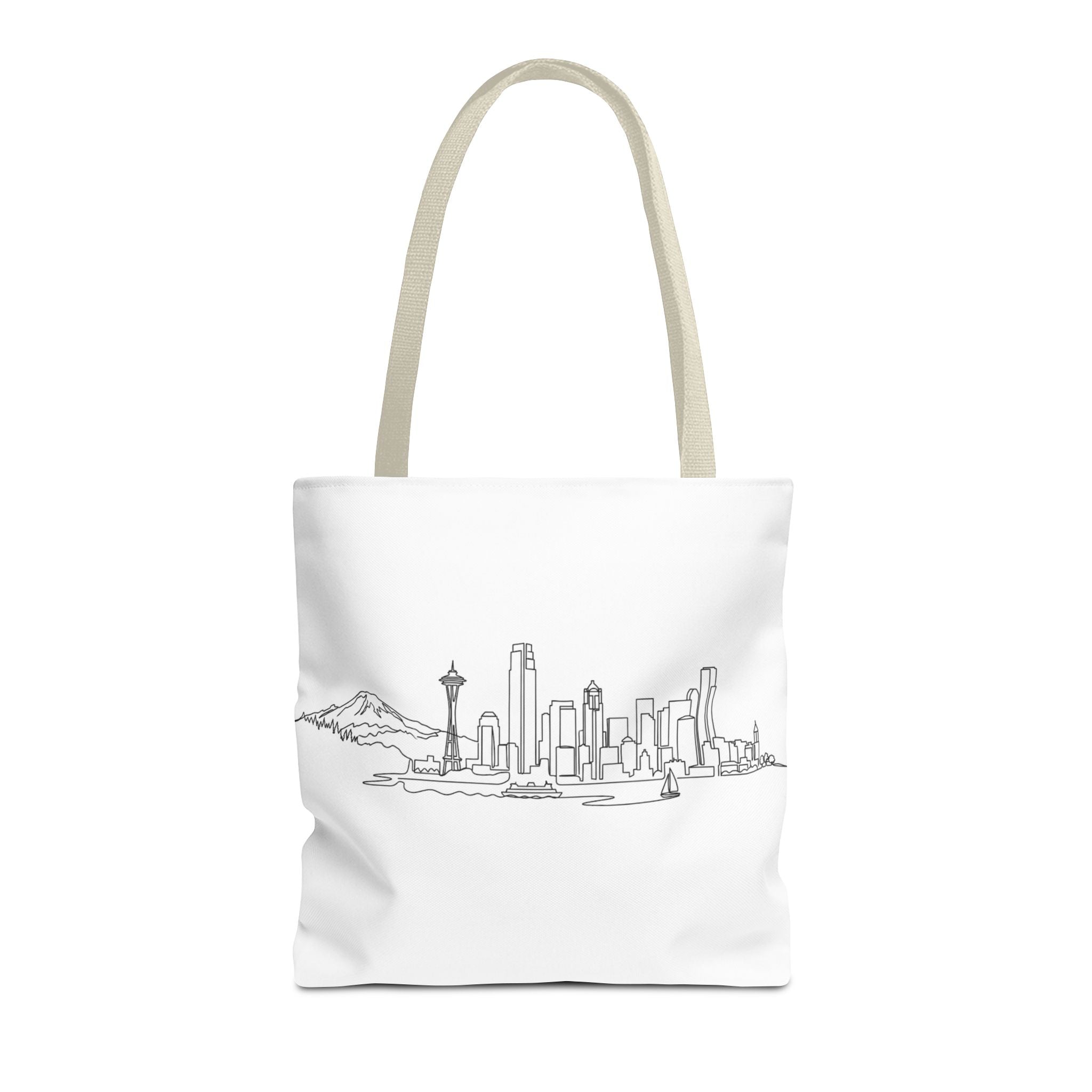 Seattle Emerald City Line Art Tote