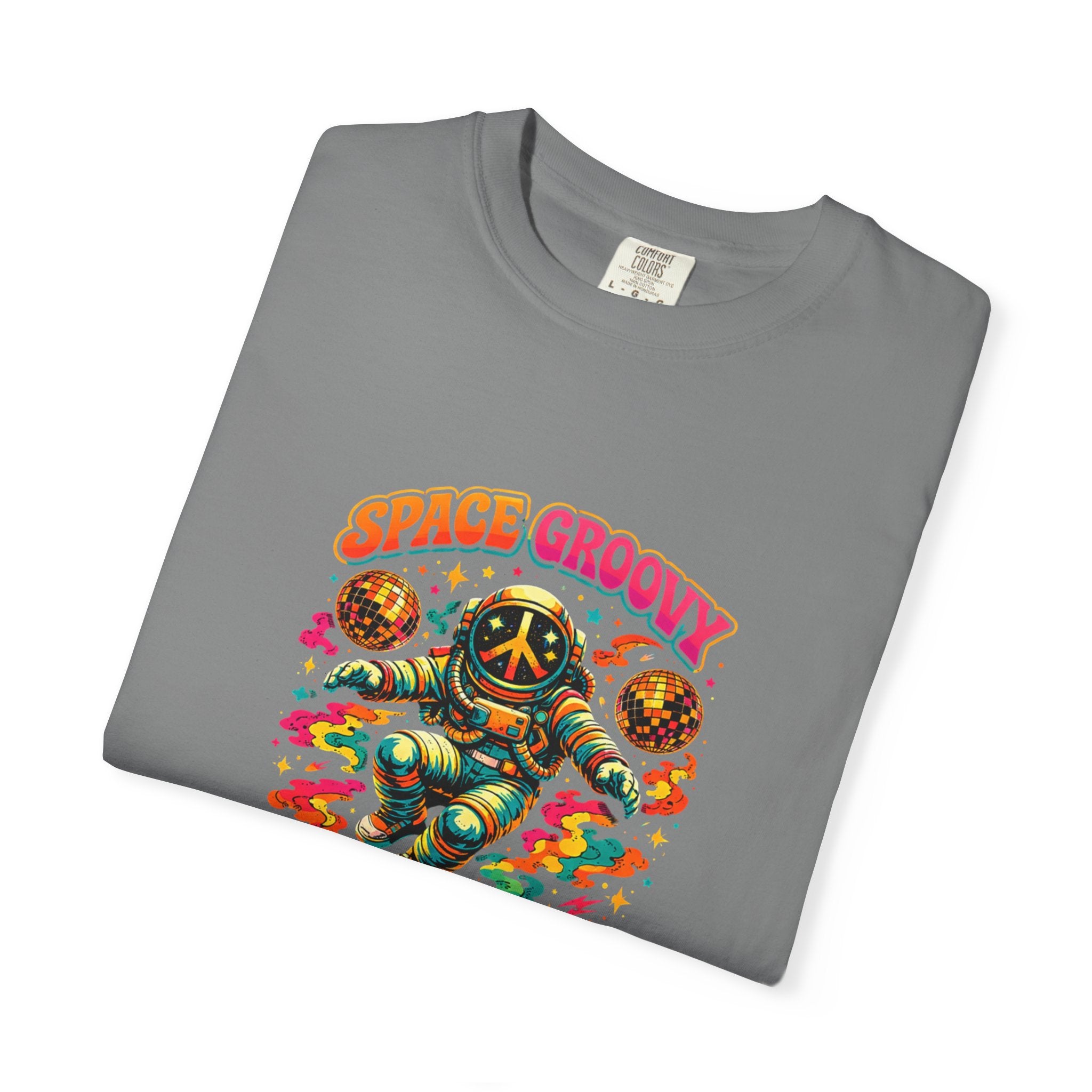 Space Groovy Astronaut T-shirt | Retro Psychedelic Space Art