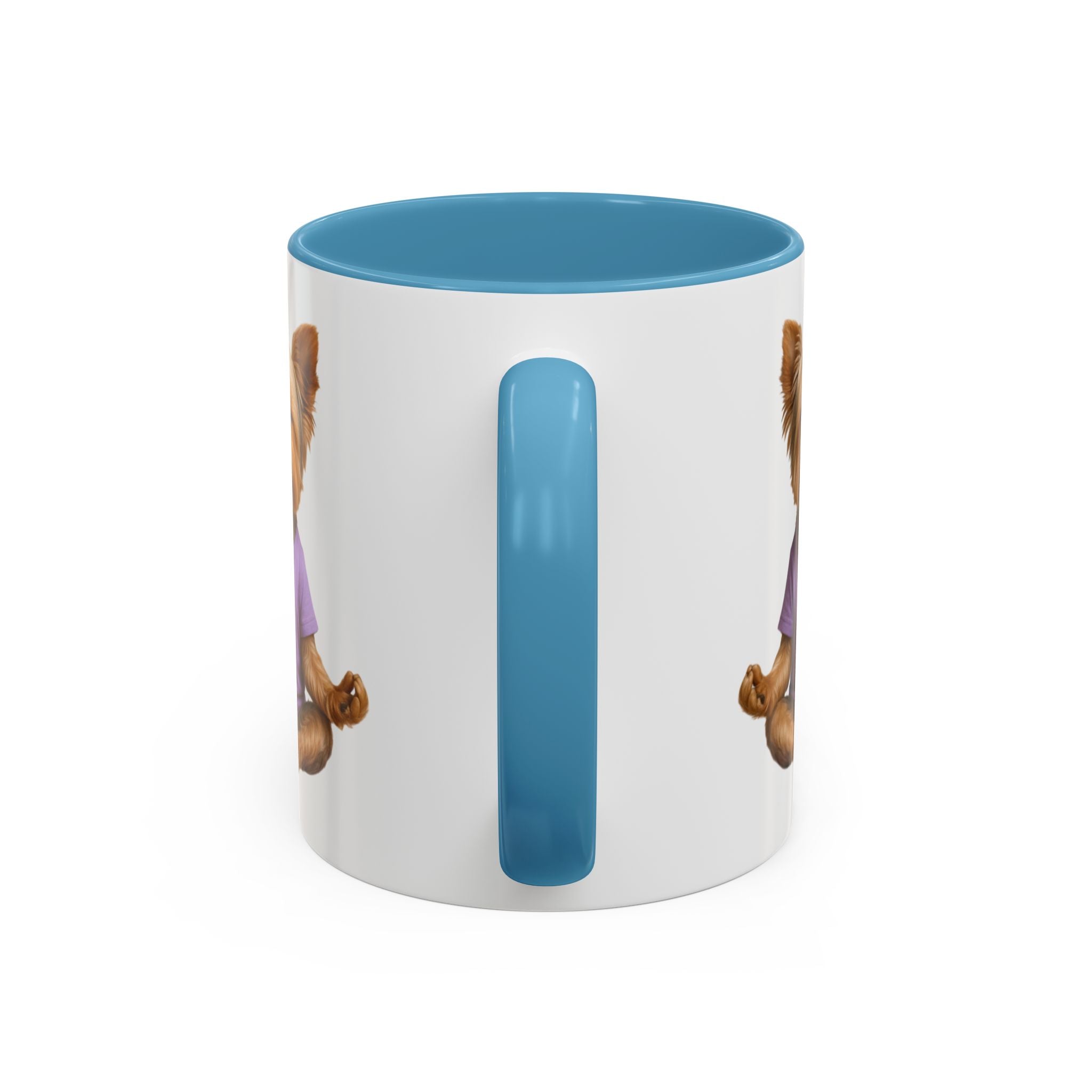 Meditating Yorkshire Terrier Mug | Accent Coffee Mug 11oz 15oz