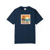 Capybara Patrol Sunset Surfing Capybara T-Shirt | Retro Beach Vibes