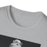 Capybara Blonde. Dress Pose T-Shirt | Retro Black & White Illustration