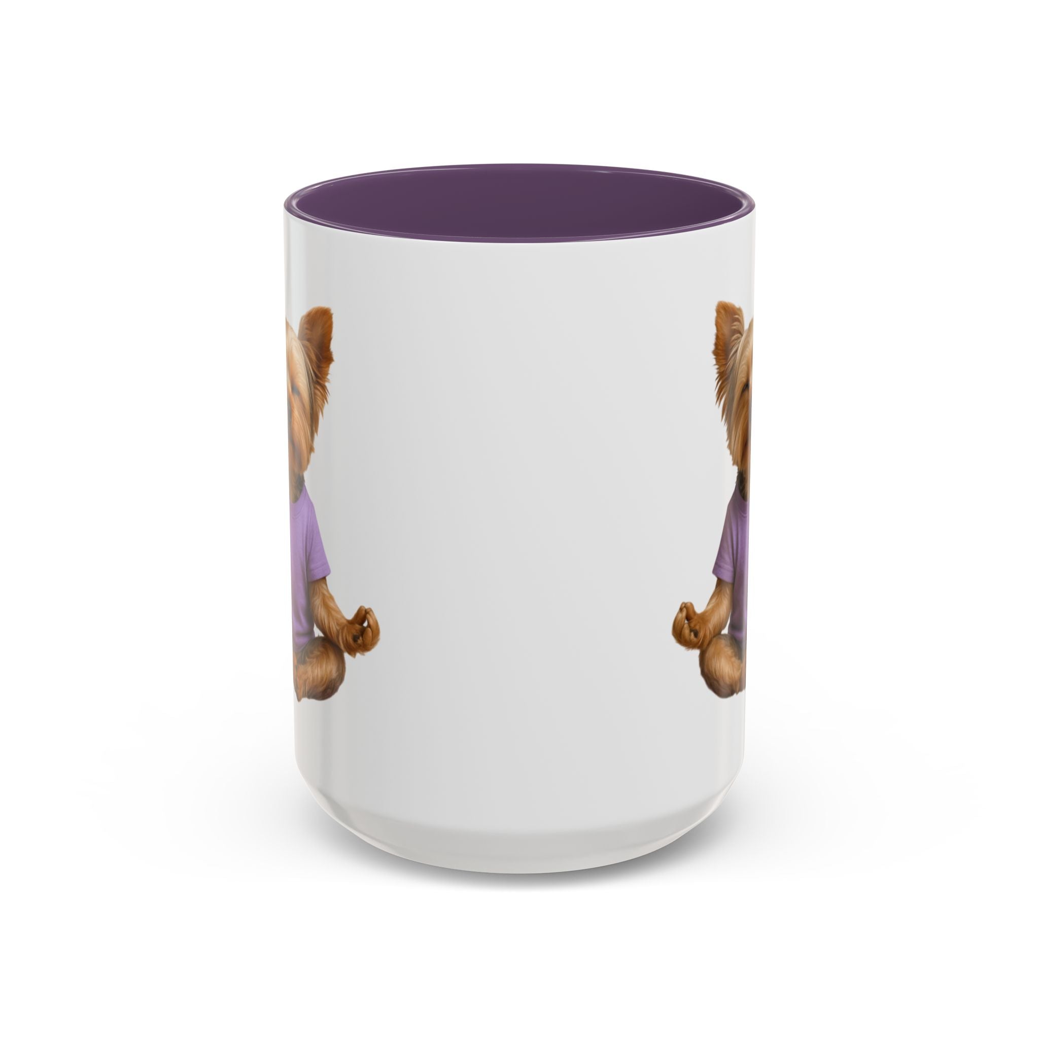 Meditating Yorkshire Terrier Mug | Accent Coffee Mug 11oz 15oz