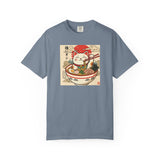 Maneki Neko Ramen Cat T-shirt | Lucky Cat Bowl Graphic Japanese Style