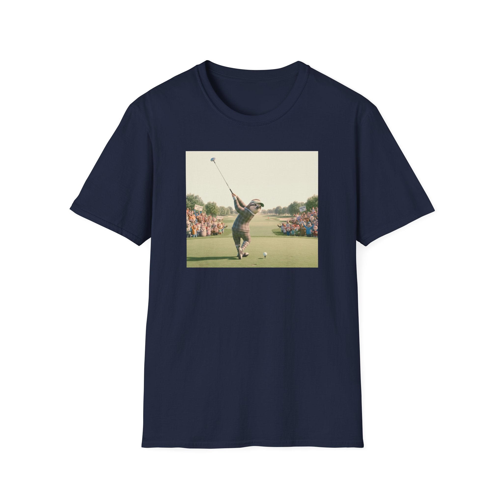 Sloth Golfer 3D Animation T-Shirt | Cinematic CGI Sporting Character