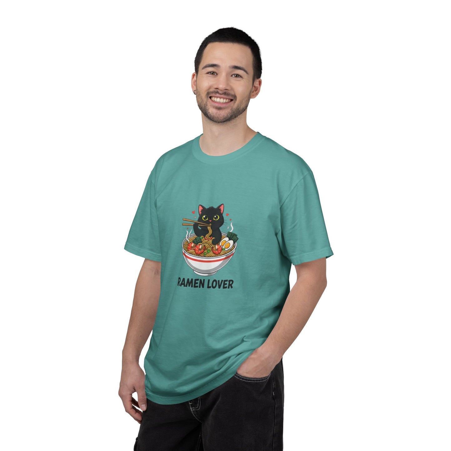 Ramen Cat Garment-Dyed T-shirt