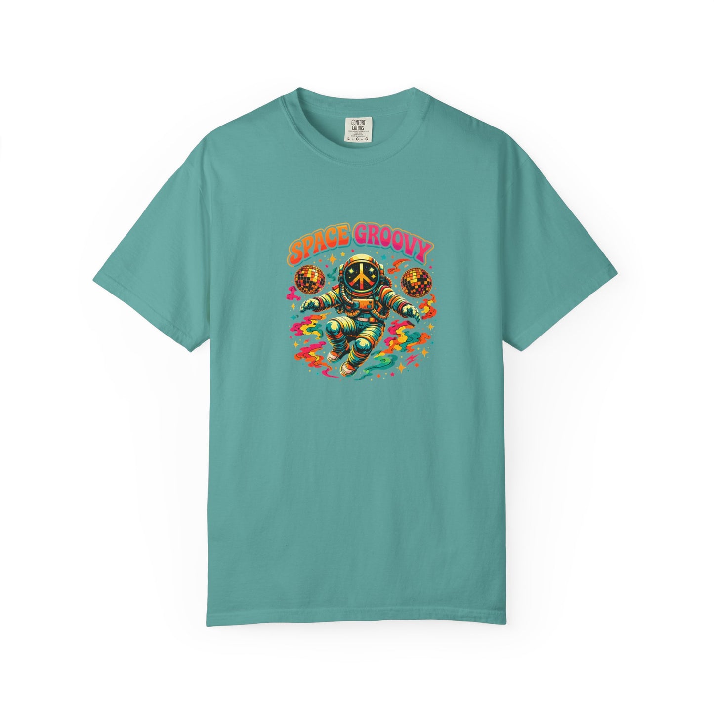 Space Groovy Astronaut T-shirt | Retro Psychedelic Space Art