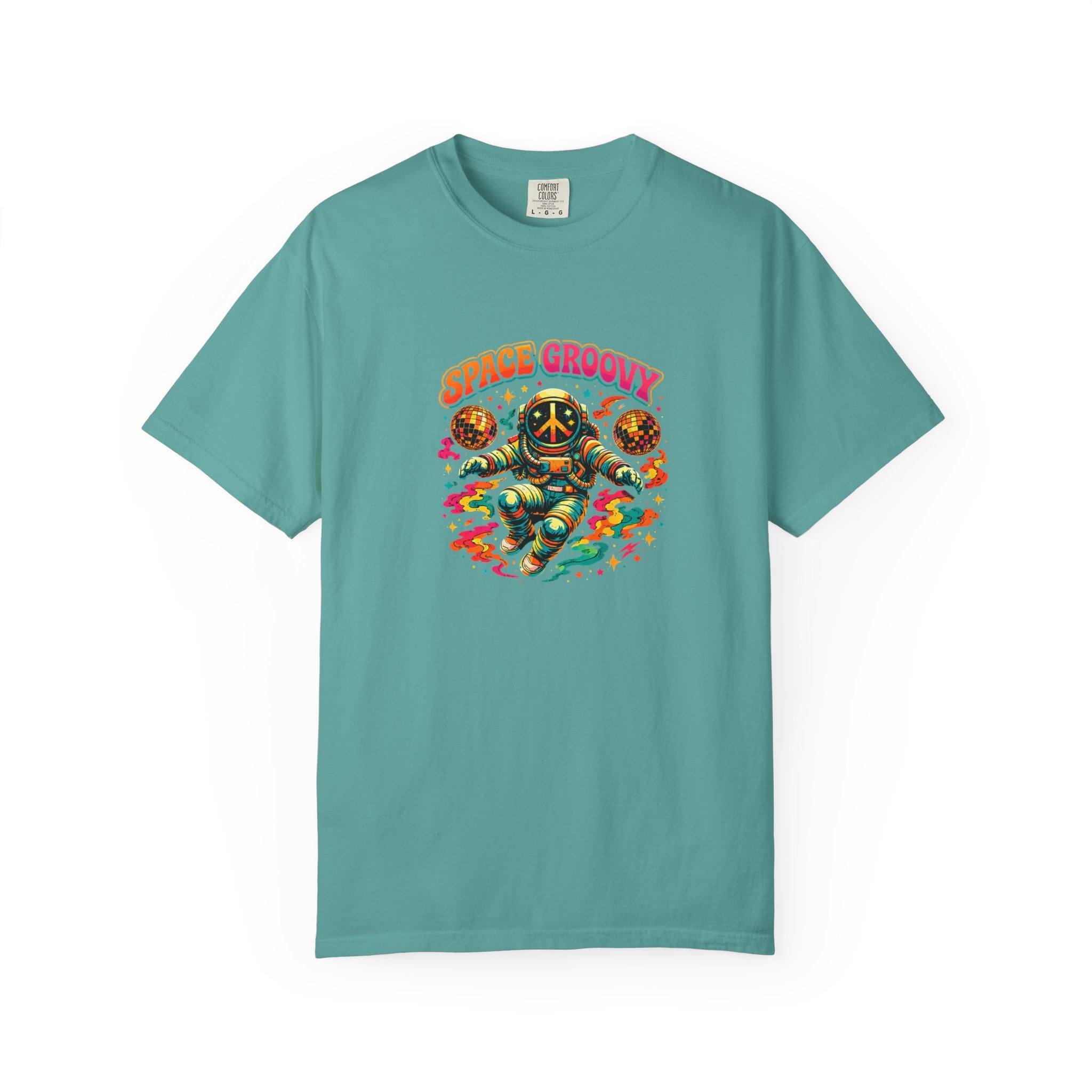 Space Groovy Astronaut T-shirt | Retro Psychedelic Space Art