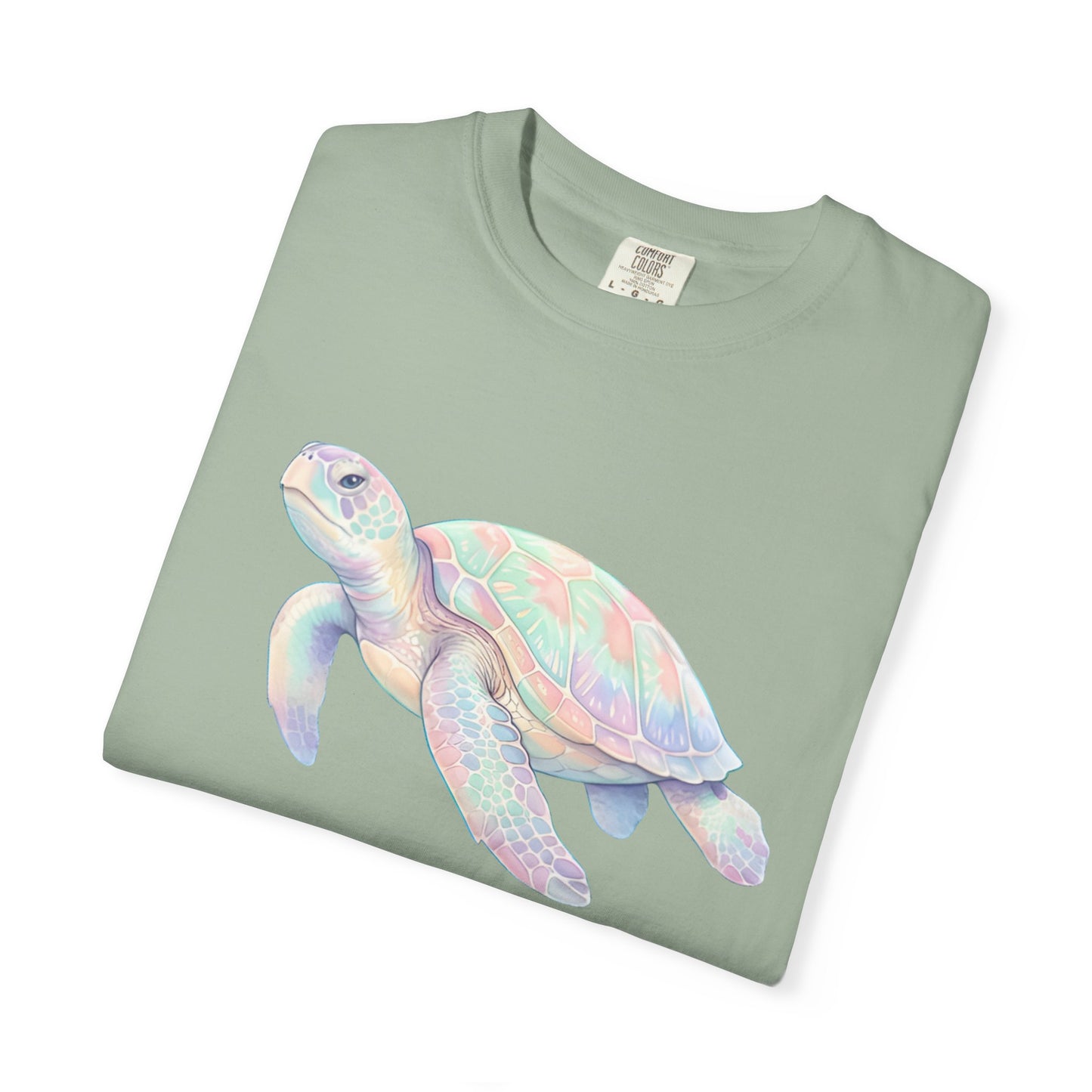 Pastel Sea Turtle T-shirt | Watercolor Marine Life Tee