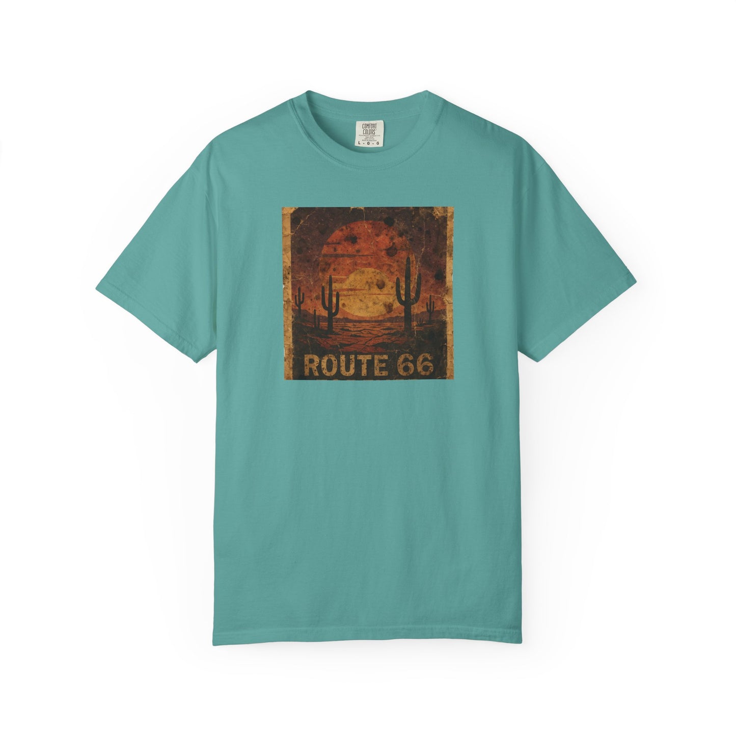 Route 66 Desert Sunset T-shirt | Vintage Road Trip Tee