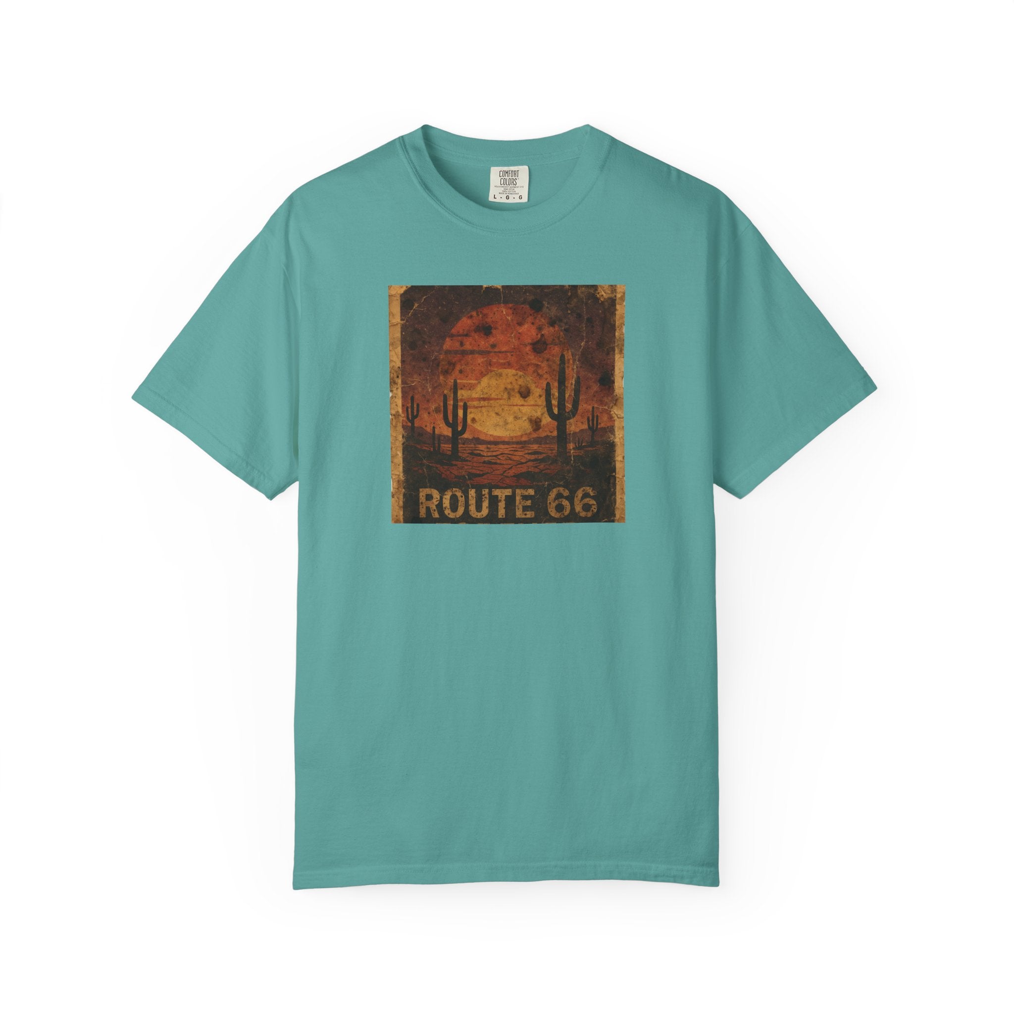 Route 66 Desert Sunset T-shirt | Vintage Road Trip Tee