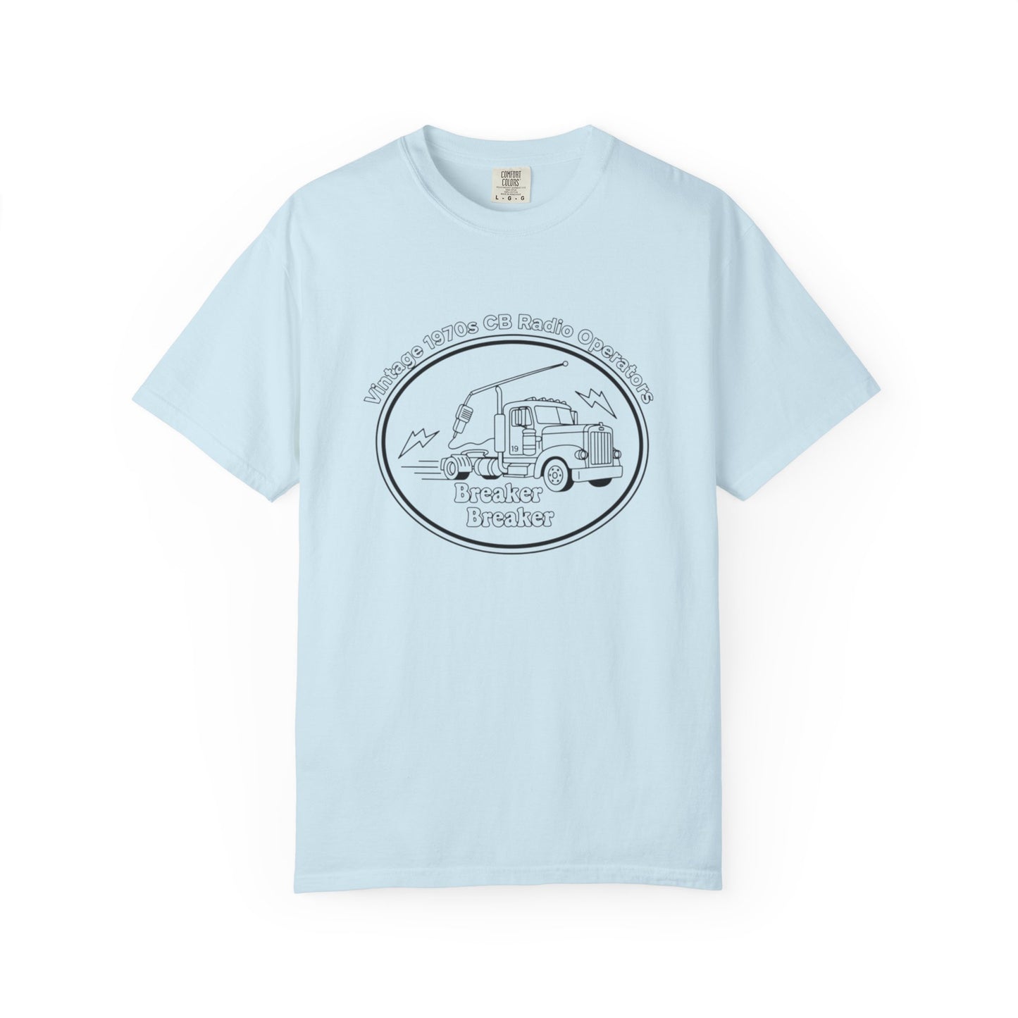 Vintage Semi Truck Line Art T-Shirt | Trucker Logo Tee