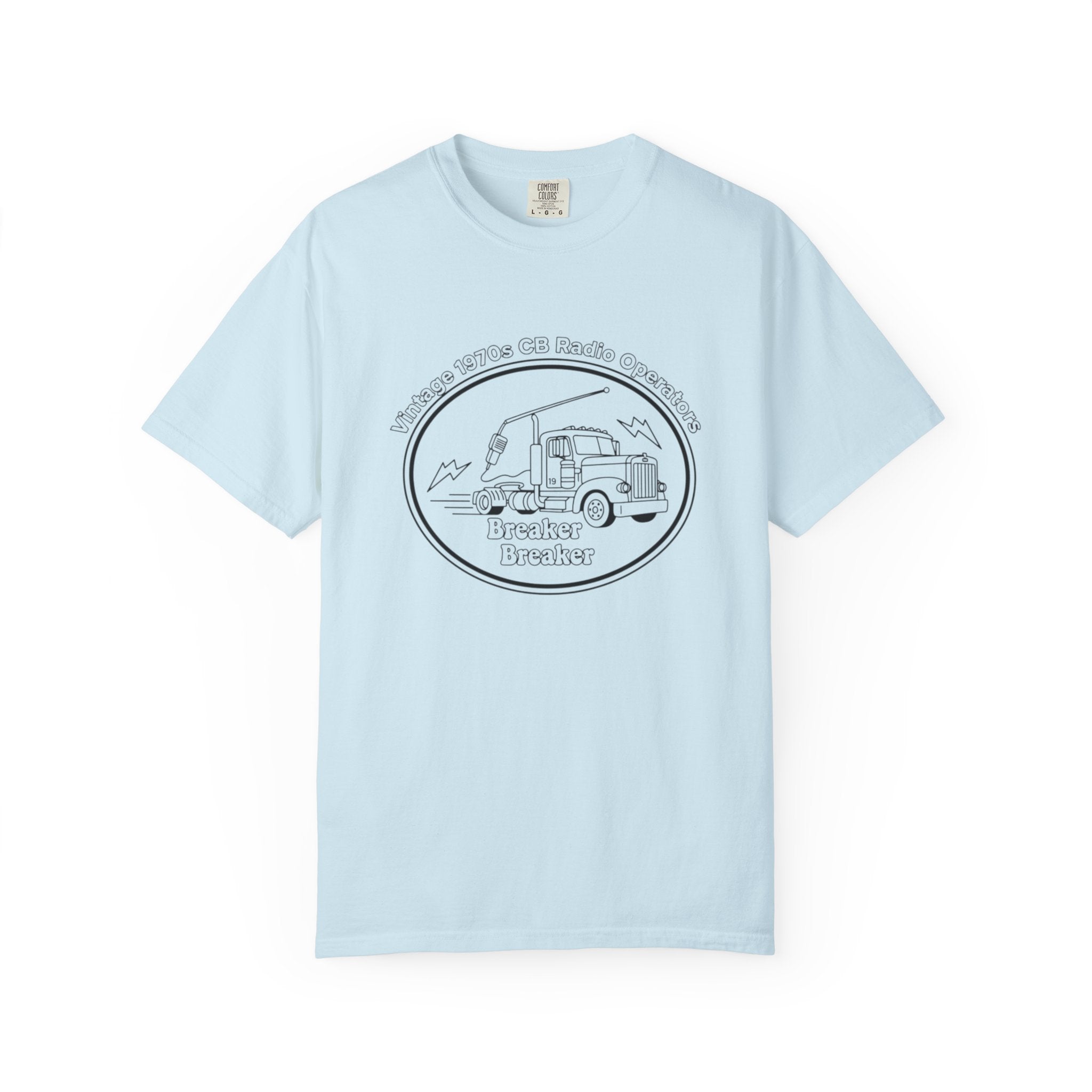 Vintage Semi Truck Line Art T-Shirt | Trucker Logo Tee