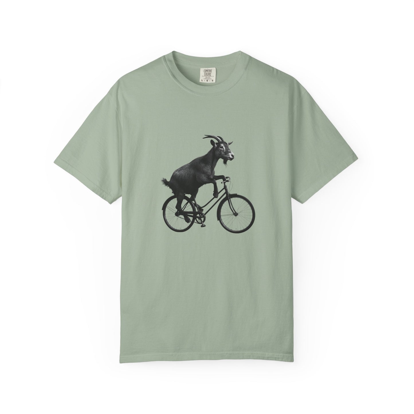 Goat Riding Bicycle T-shirt | Funny Animal Bike Tee