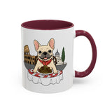 French Bulldog Pasta in Rome Mug | Ceramic Coffee Cup