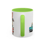 1950s Diner Scene Mug | Retro Car Hop Coffee Cup