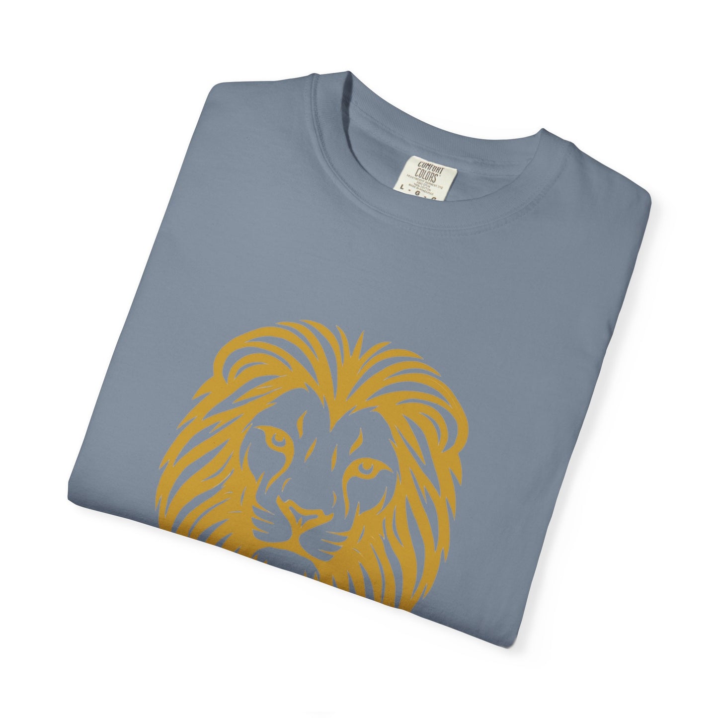 Golden Lion Head T-shirt | Minimal Animal Graphic Tee
