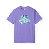 Arctic Rally Polar Bears Playing Pickleball T-Shirt | Northern Lights Illustration