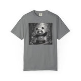 Panda Pickleball Bamboo Forest T-Shirt | Monochrome Kawaii Sports Decor