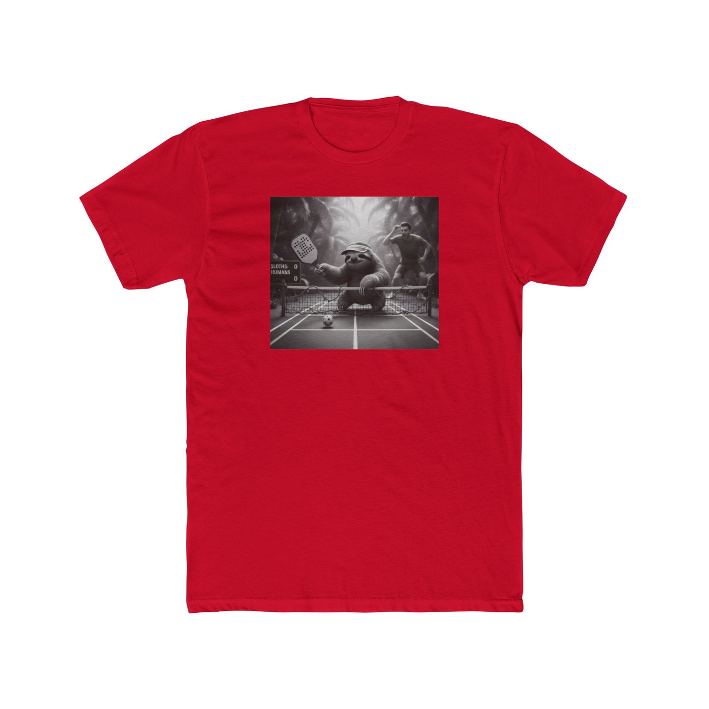 Dink-Shot Sloth Pickleball Tee | Slow-Motion Sportswear Parody