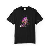 Floral High Heel Shoe T-shirt | Botanical Stiletto Graphic