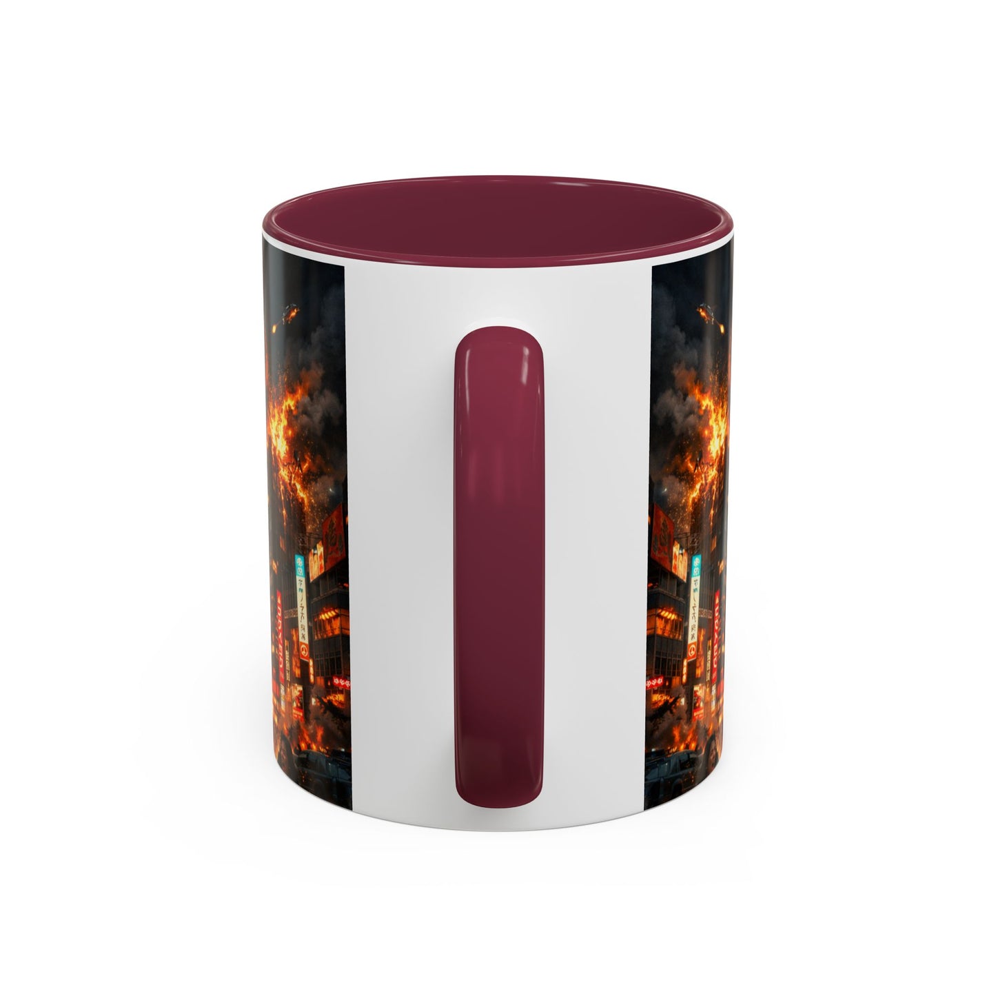 Catzilla Tokyo Cityscape Mug | Color Interior 11oz 15oz