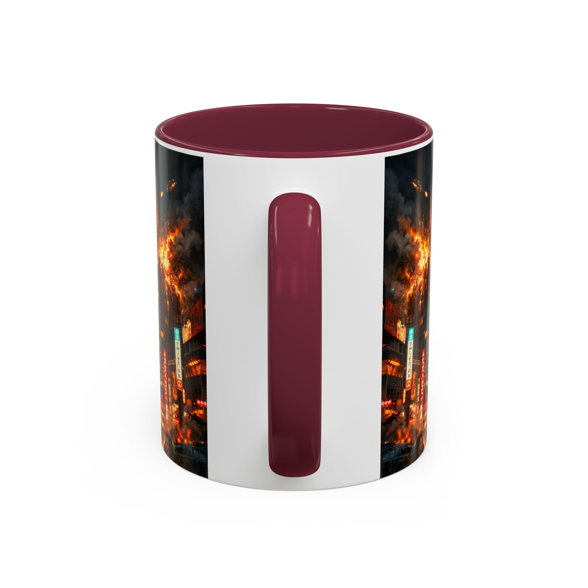 Catzilla Tokyo Cityscape Mug | Color Interior 11oz 15oz