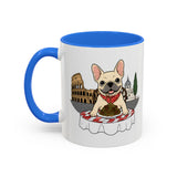 French Bulldog Pasta in Rome Mug | Ceramic Coffee Cup