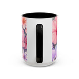 Tropical Orchid Floral Mug | Accent Coffee Mug 11oz 15oz