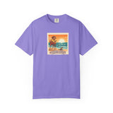 Capybara Patrol Sunset Surfing Capybara T-Shirt | Retro Beach Vibes