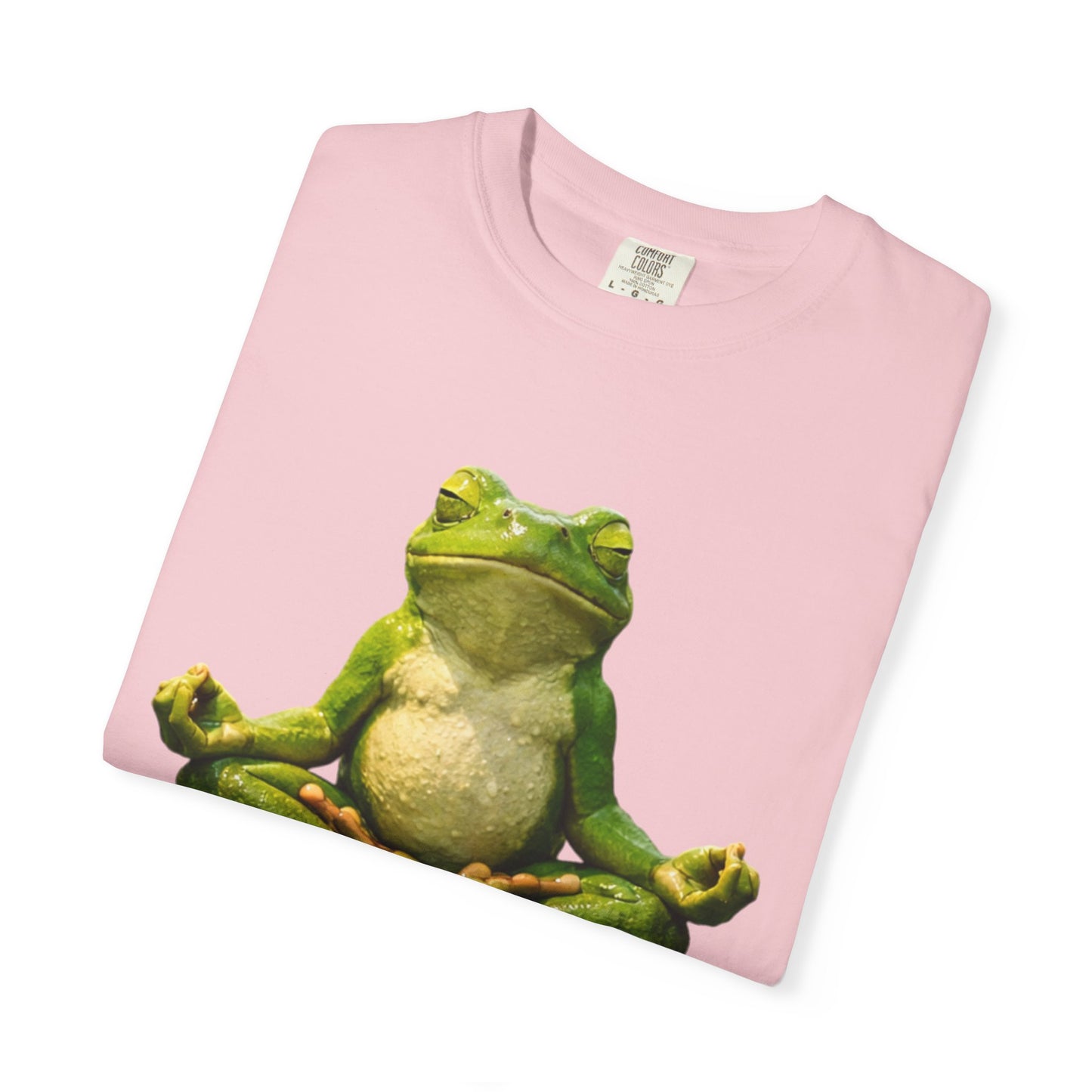 Meditating Frog T-shirt | Zen Yoga Frog Illustration, Relaxation Tee