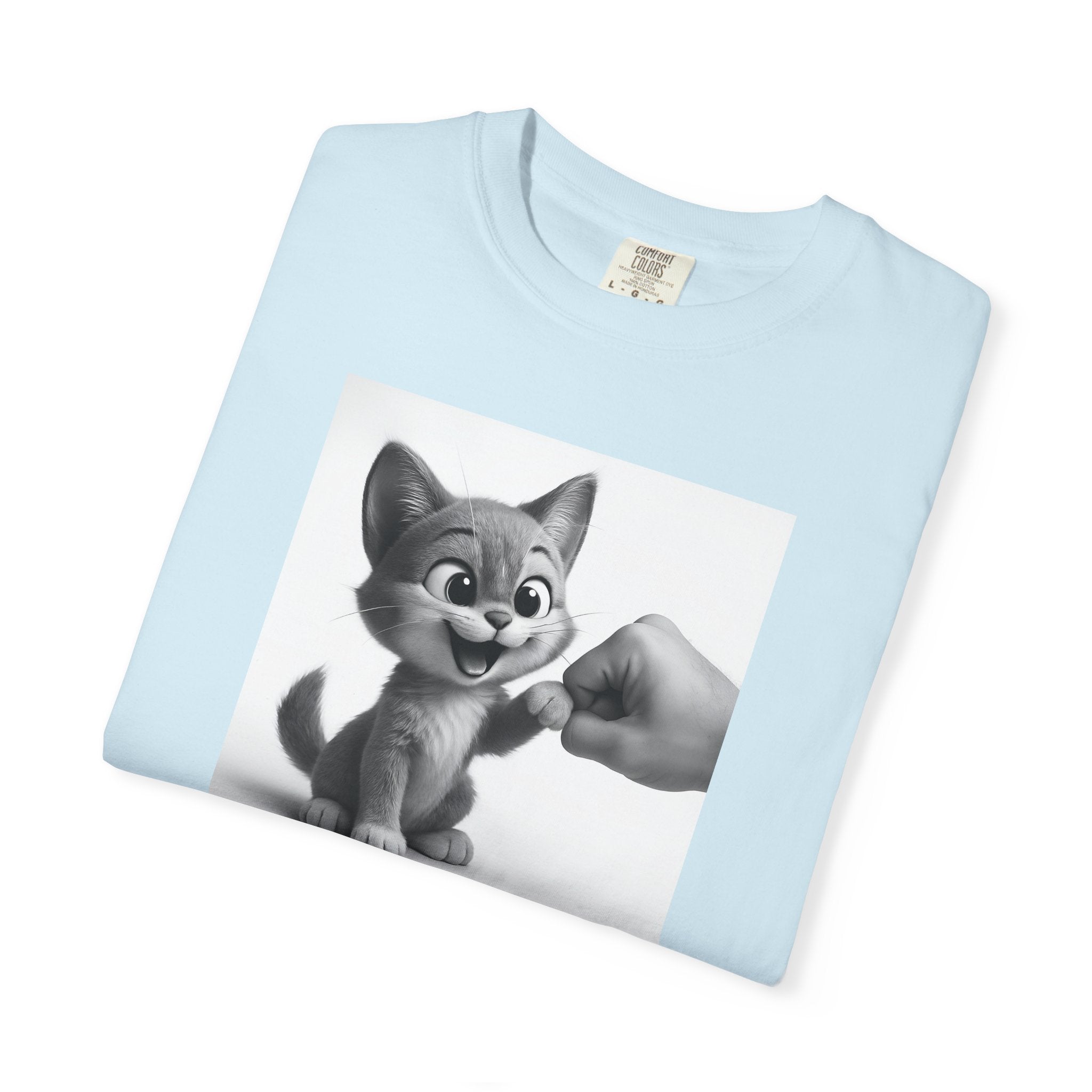 Kitten Fist Bump T-shirt | Cute Kitty Paw Bump Design