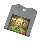 Sloth Pickleball Illustration T-shirt | Whimsical Forestcore Slow Living