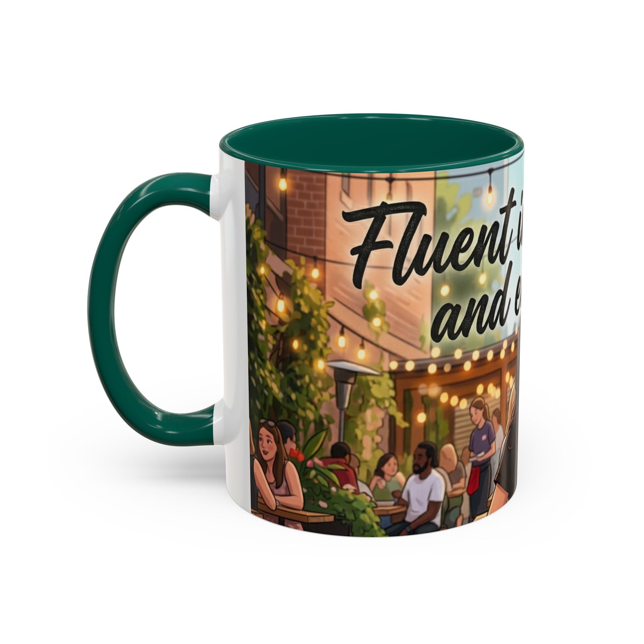 Sarcastic Girl Illustration Mug | 11oz or 15oz Colorful Ceramic