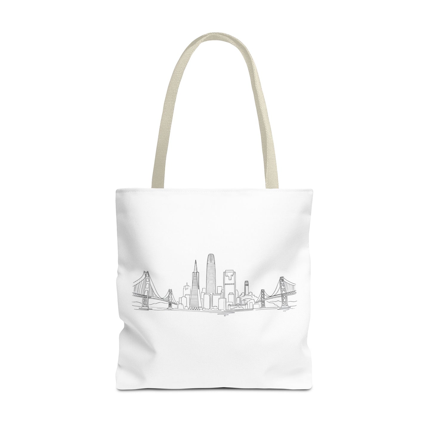 San Francisco Skyline Tote Bag | Minimal City Line Art