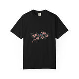 Birds on Cherry Blossom Branch T-Shirt | Japanese Floral Illustration