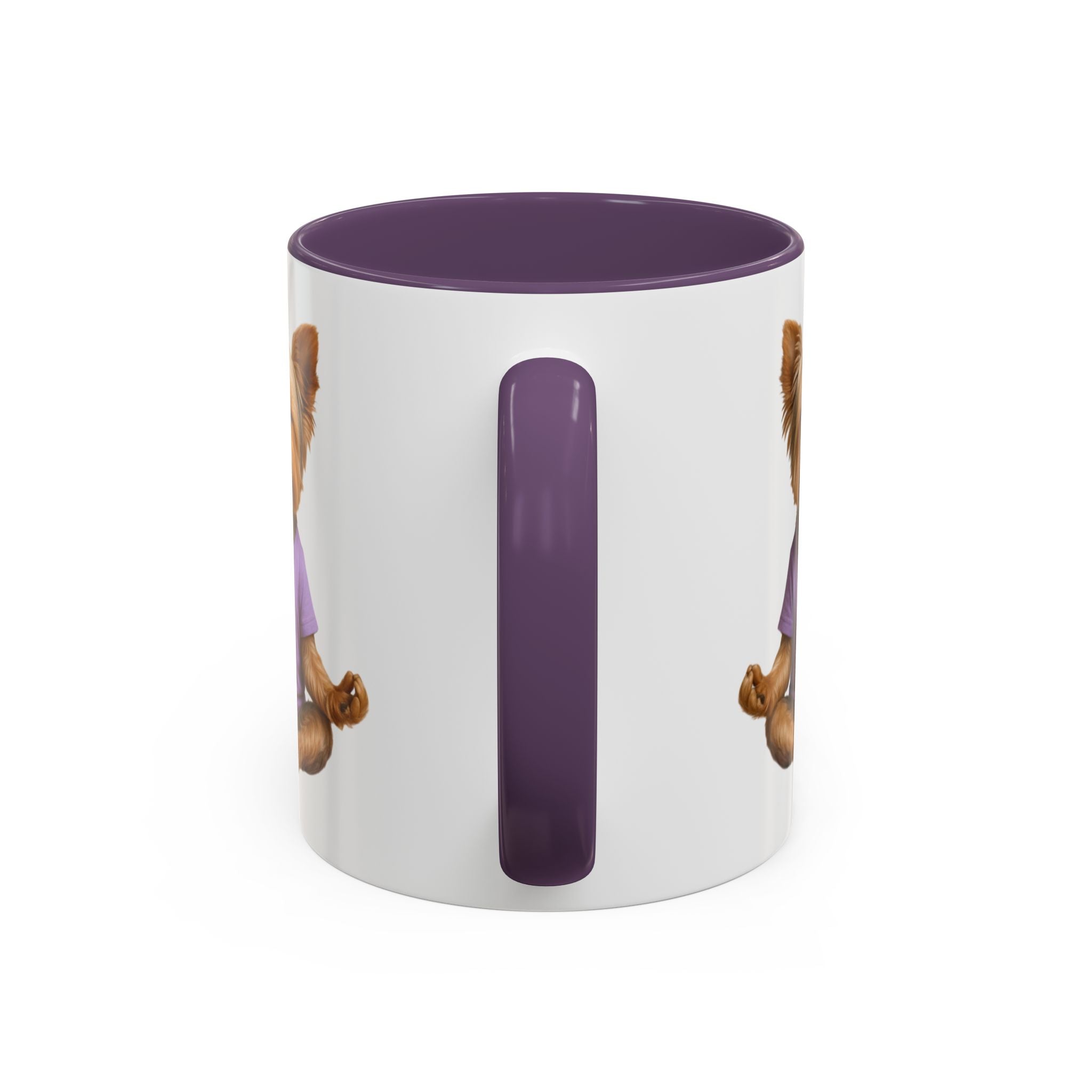 Meditating Yorkshire Terrier Mug | Accent Coffee Mug 11oz 15oz