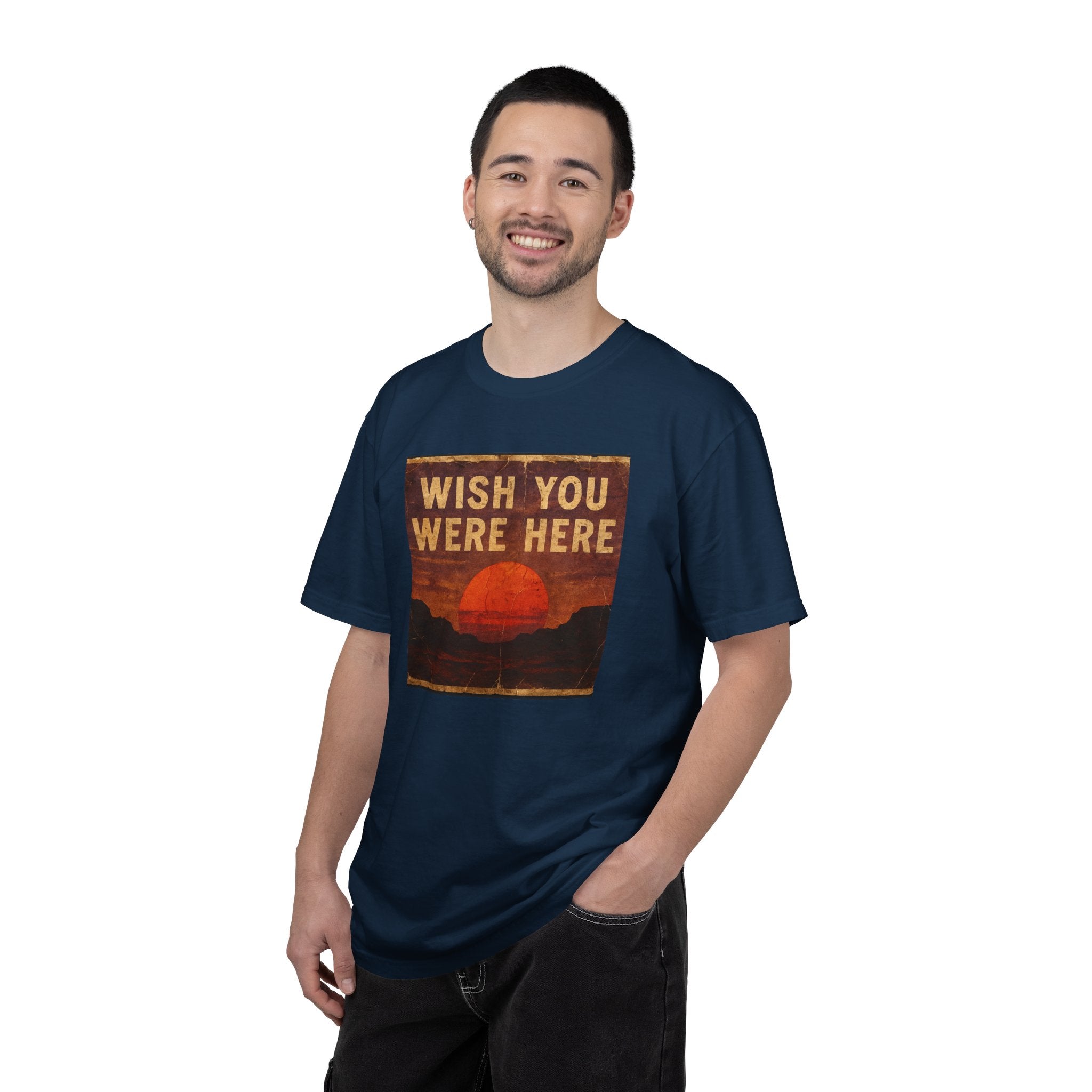 Wish You Were Here Sunset T-shirt | Vintage Sunset Graphic