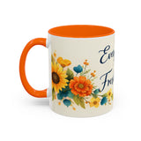 Every Day Is A Fresh Start mug | Floral sunflower coffee mug