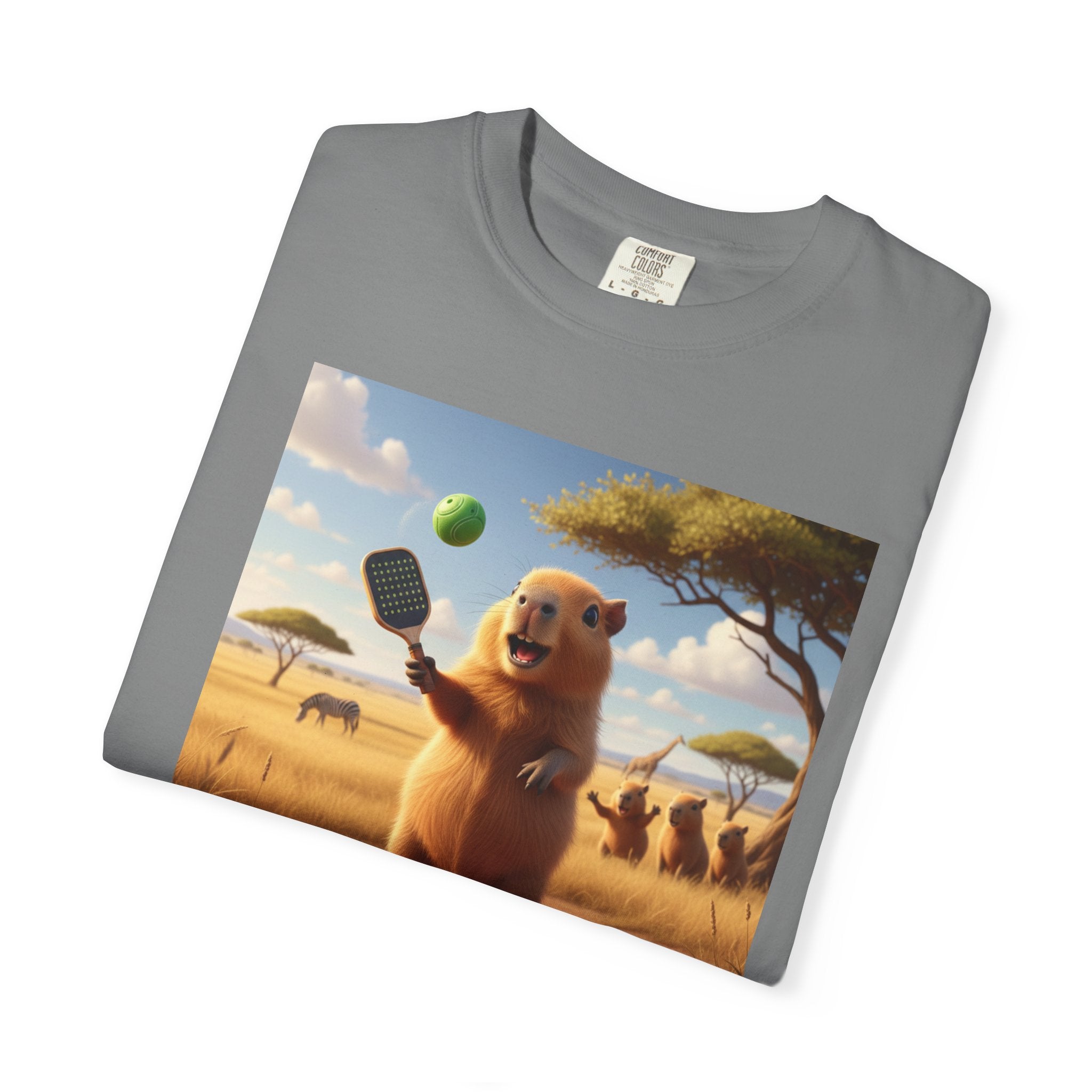 Capybara Pickleball T-shirt | Cute Animal Sports Meme